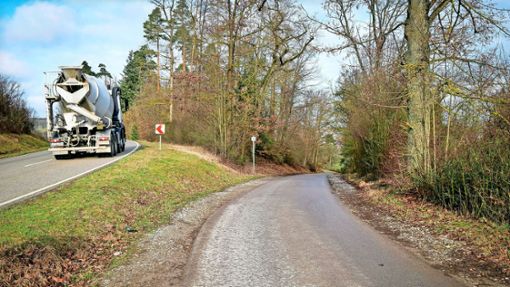Bald sollen auf der Straße zwischen dem Wimsheimer Gewerbegebiet  und Friolzheim nur noch Anlieger fahren dürfen. Foto: Simon Granville