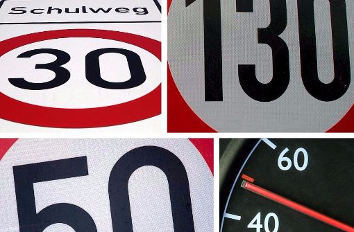 10, 30, 50, 60, 80, 100, 110, 120, 130 km/h: Blicken Sie bei den Tempolimits und Richtgeschwindigkeiten auf Deutschlands Straßen noch durch? Foto: dpa