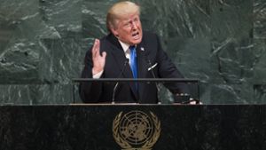 Trumps erste Rede vor der Vereinten Nationen schürt Ängste Foto: AFP