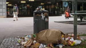 Herumliegender Müll in der Stadt nervt viele Stuttgarter, wie die Bürgerumfrage zeigt. Foto: Lichtgut/Max Kovalenko