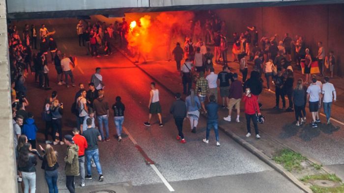 Deutschland-Fans blockieren B27-Tunnel nach Viertelfinal-Einzug