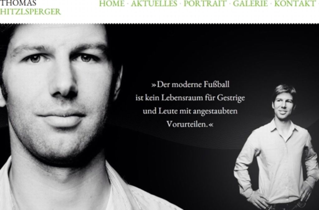 Die Homepage des ehemaligen Fußball-Nationalspielers Thomas Hitzlsperger.