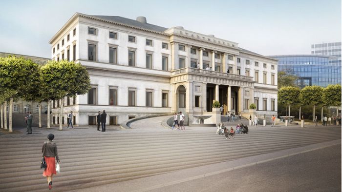 Stuttgarts coole neue Treppe vor dem  Stadtpalais