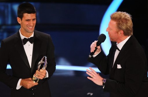 Novak Djokovic (li.) und Boris Becker: Bald ein Team. Foto: Getty