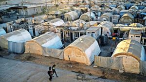 Im Flüchtlingslager Kabarto in Dohuk suchen Jesiden Schutz vor dem IS. Foto: AP