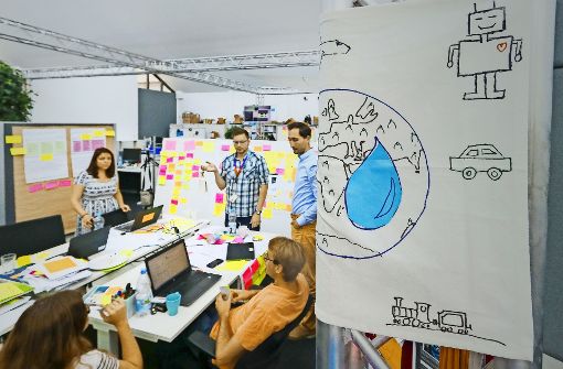 In den Räumen von Bosch Start up herrscht kreatives Chaos. Die vielen Freiheiten sollen den Mitarbeitern helfen, auf lukrative Ideen zu kommen. Foto: factum/Granville