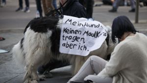 Gegner der Maskenpflicht auf einer Demonstration gegen Corona-Maßnahmen. (Archivbild) Foto: Lichtgut/Julian Rettig