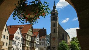 Die Altstadt von Böblingen: In der Kreisstadt gibt es an 80 Häusern tiefe Risse. Der Grund sind vermutlich Erdwärmebohrungen. Foto: Leserfotograf pn