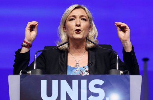 Marine Le Pen triumphiert in Frankreich Foto: EPA