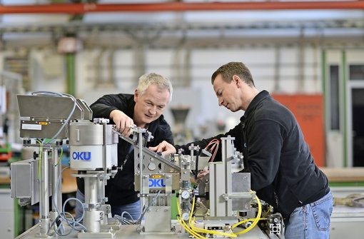 Fertigung bei Oku Systems in Winterbach: Das Unternehmen mit 120 Mitarbeitern hat eine große Insolvenz hinter sich Foto: Bernd Kammerer/Oku Systems/Firmenfoto