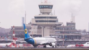 Am Flughafen in Berlin Tegel wurde der Flugverkehr eingestellt. Foto: dpa