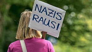Nazis raus: Zumindest, was die Autonomen Nationalisten angeht, könnte sich die Forderung dieser Göppingerin erfüllen Foto: dpa