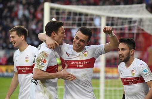 Gegen die Hertha feierte der VfB den fünften Sieg in Folge. Foto: dpa