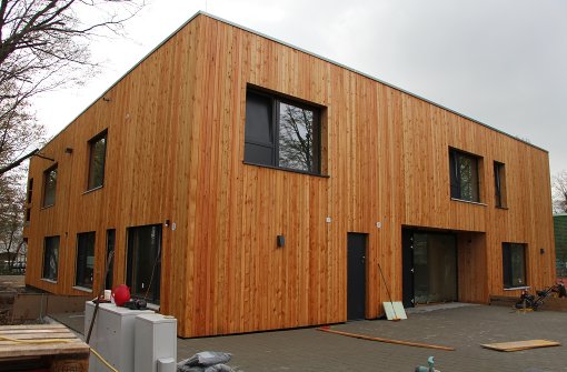 Das neue Montessori-Kinderhaus am Keßlerweg soll Anfang Mai bezogen werden. Foto: Eveline Blohmer