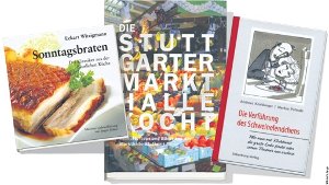 Drei regionale Kochbücher machen Lust auf das kulinarische Stuttgart und die Region. Foto: Grafik/Yann Lange
