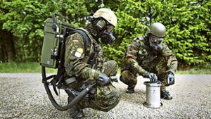 ABC-Abwehr im Einsatz: So weit wollen es die  Anwärter auch einmal bringen. Foto: Bundeswehr/Jana Neumann