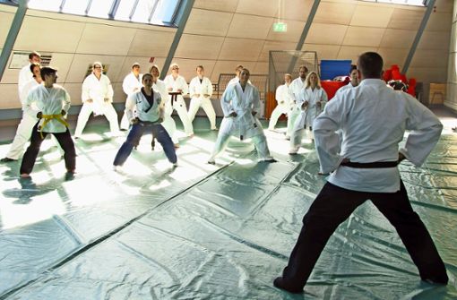 Die Lehrer des Eduard-Spranger-Gymnasiums trainieren Judo, Tai-Chi und Jiu-Jitsu. Foto: Gabriel Bock