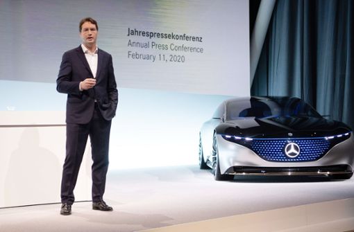 Daimler-Chef Ola Källenius auf der Jahrespressekonferenz 2020. Die Hauptversammlung im Juli wird wohl ungemütlich. Foto: dpa/Marijan Murat