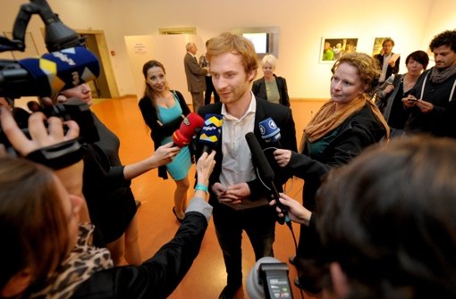 OB-Kandidat Hannes Rockenbauch im Jahr 2012: Damals hat sich der Nachwuchspolitiker noch besser in Szene setzen können als zuvor Foto: dpa