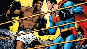 Das Cover des Comicprachtbands „Superman vs. Muhammad Ali“, der im Stuttgarter Panini-Verlag erschienen ist. Foto: DC/Panini Comics