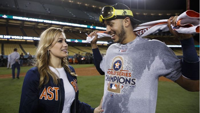 Carlos Correa macht Freundin nach Gewinn der World Series Antrag