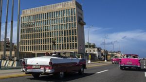 Die US-Botschaft in Havanna auf Kuba. Foto: dpa/Desmond Boylan