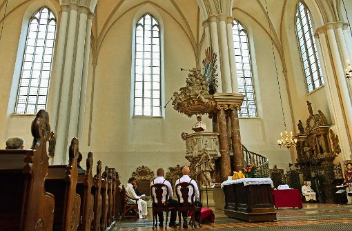 Dieses Bild wird es in evangelischen Kirchen in Württemberg auch weiterhin nicht geben:   Eine gleichgeschlechtliche Trauung in der Marienkirche in Berlin Foto: dpa
