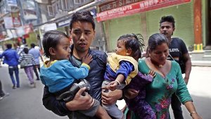 In Nepal hat es ein heftiges Nachbeben gegeben.  Foto: EPA