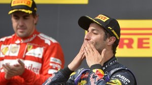 Red-Bull-Pilot Daniel Ricciardo im Glück Foto: dpa