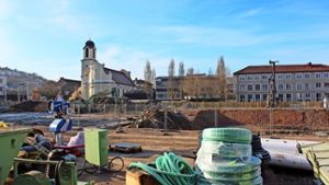 Im Oktober  2015   wurde mit  der Beseitigung der Altlasten auf dem  Gelände des Schoch-Areals begonnen. Foto: Archiv Georg Friedel