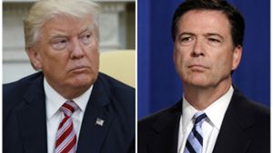 Donald Trump (links) hat den früheren FBI-Direktor James Comey der Lüge bezichtigt. Foto: AP