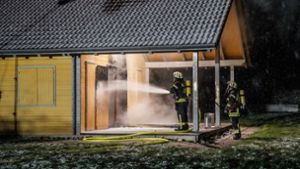 Polizei vermutet Brandstiftung am CVJM-Vereinsheim