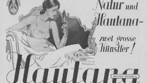 Siegmund Lindauer war ein guter Werber. Der Satz Natur und Hautana - zwei große Künstler wie hier auf der Werbung von 1930 stammen aus seiner Zeit als Firmenchef. Mehr Bilder finden Sie in unserer Bildergalerie. Foto:  