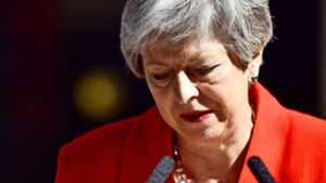Die britische Premierministerin Theresa May verkündet den baldigen Rücktritt vom Staats- und Parteiamt. Foto: Getty Images