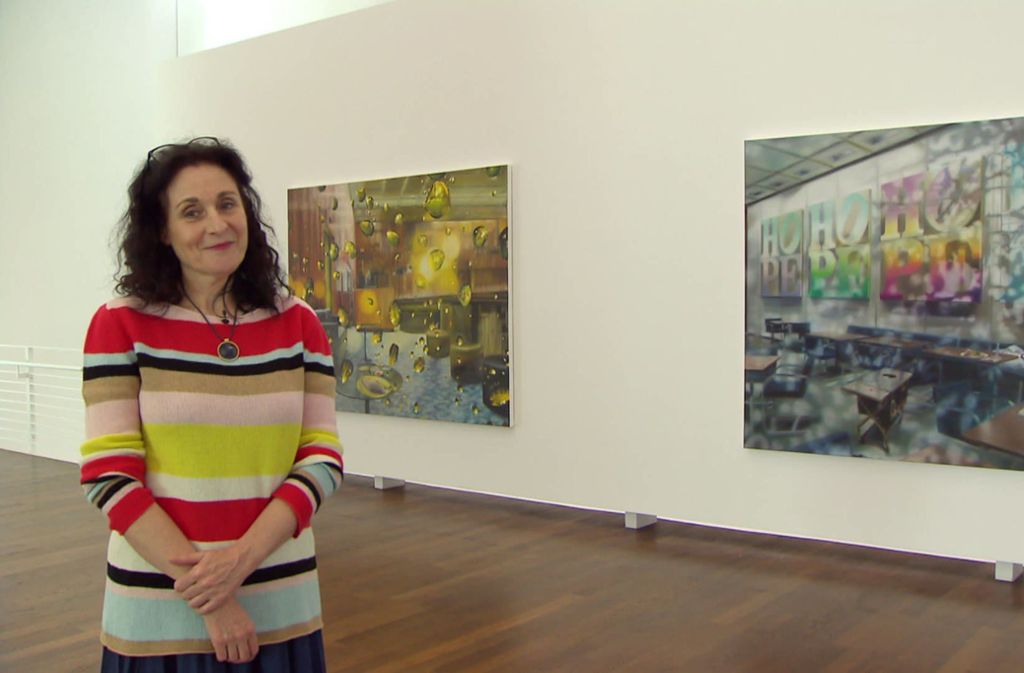 Karin Kneffel (hier im Museum Frieder Burda in Baden-Baden) ......