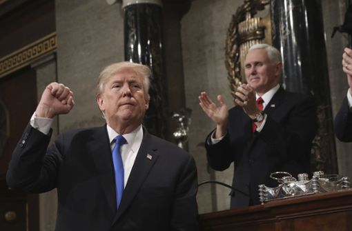Donald Trump (links) lässt sich feiern. Foto: Pool Getty Images/AP