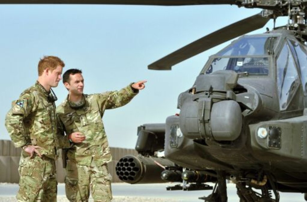 Prinz Harry in Afghanistan.