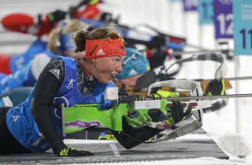 Konnte den großen Rückstand auf die Biathlon-Konkurrenz nicht mehr aufholen: Laura Dahlmeier Foto: AP