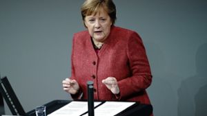 Angela Merkel  sei eine historische Rede gelungen, die für die erfolgreiche Bewältigung der ersten Corona-Welle von zentraler Bedeutung gewesen sei, so die Jury. (Archivbild) Foto: dpa/Kay Nietfeld