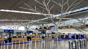 Blick in ein Terminal: Der Betrieb am Flughafen Stuttgart ist stark zurückgefahren Foto: Flughafen Stuttgart Gmbh