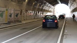 Noch fahren die Autos im Tunnel in Richtung Stuttgarter Westen.  Bleibt das  so? Foto: Georg Friedel/Georg Friedel