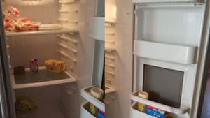 Ex-Mann sind Bilder des leeren Kühlschranks egal