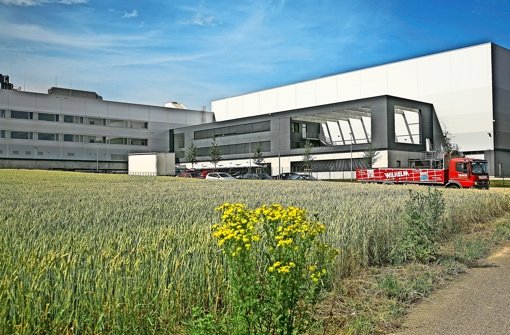 Das neue Distributionszentrum von Boss in Filderstadt-Bonlanden direkt an der B 27 wurde in nur 15 Monaten errichtet Foto: Horst Rudel