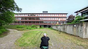 Der Eiermann-Campus in Stuttgart steht seit langem leerDas Eiermann-Areal von oben: ein Platz für Flüchtlinge? Foto: Wilhelm Mierendorf/LGL