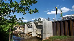 Neues Rückhaltebecken für den Hochwasserschutz in Scharnhausen
