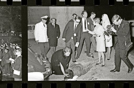 Bei einer Demonstration gegen den Schahbesuch 1967 wurde der Student Benno Ohnesorg erschossen. Foto: Polizeihistorische Sammlung