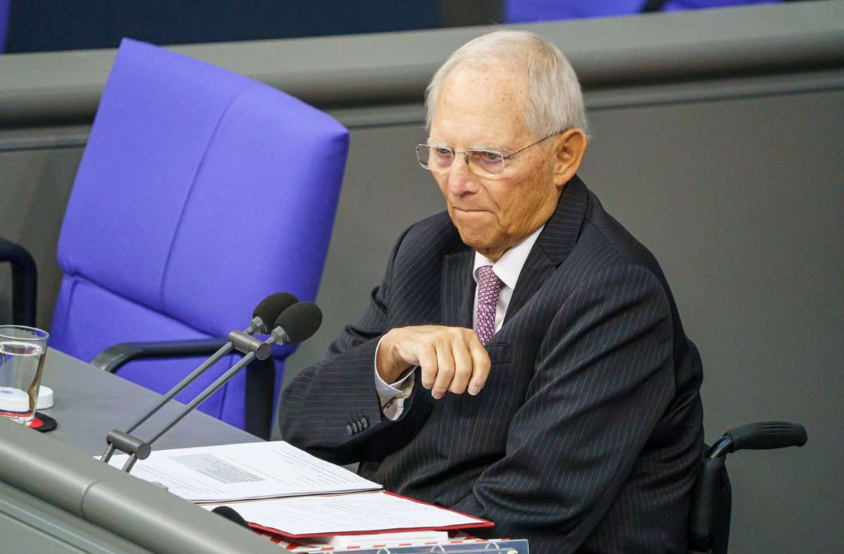 Wolfgang Schäuble  sieht den Frieden in Europa auf Dauer bedroht. Foto: imago images/Chris Emil Janssen