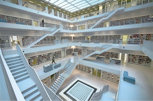 Kathedrale der Bildung: Die Stuttgarter Stadtbibliothek. Foto: dpa
