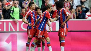 Der FC Bayern München hat zu Hause nichts anbrennen lassen und Eintracht Frankfurt mit 3:0 besiegt. Foto: dpa