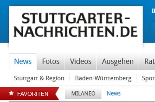 Die Homepage der Stuttgarter Nachrichten wird von den Lesern aus den verschiedensten Gründen aufgesucht. Foto: Screenshot StN